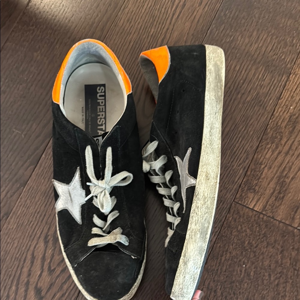 Superstar Black Sneakers with Star Accents - Picture 2 of 2